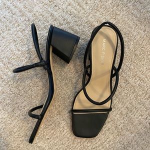 Marc Fisher Galvin Sandal in Black NWOT
